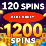 120 free spins for real money