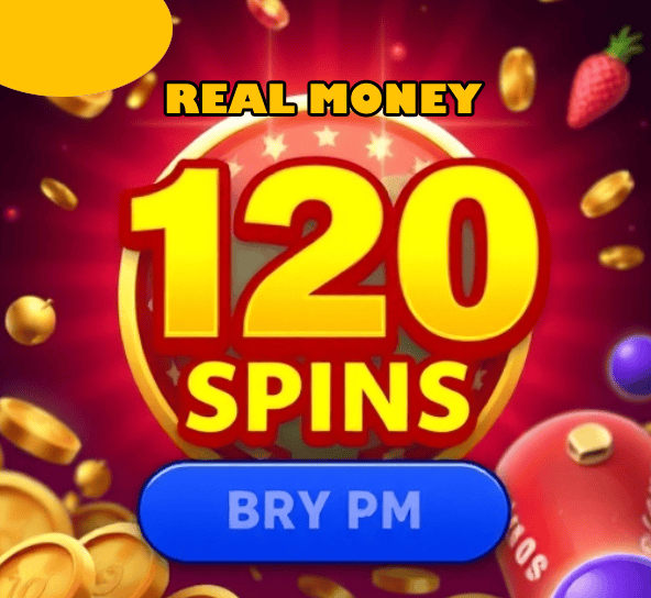 120 free spins real money
